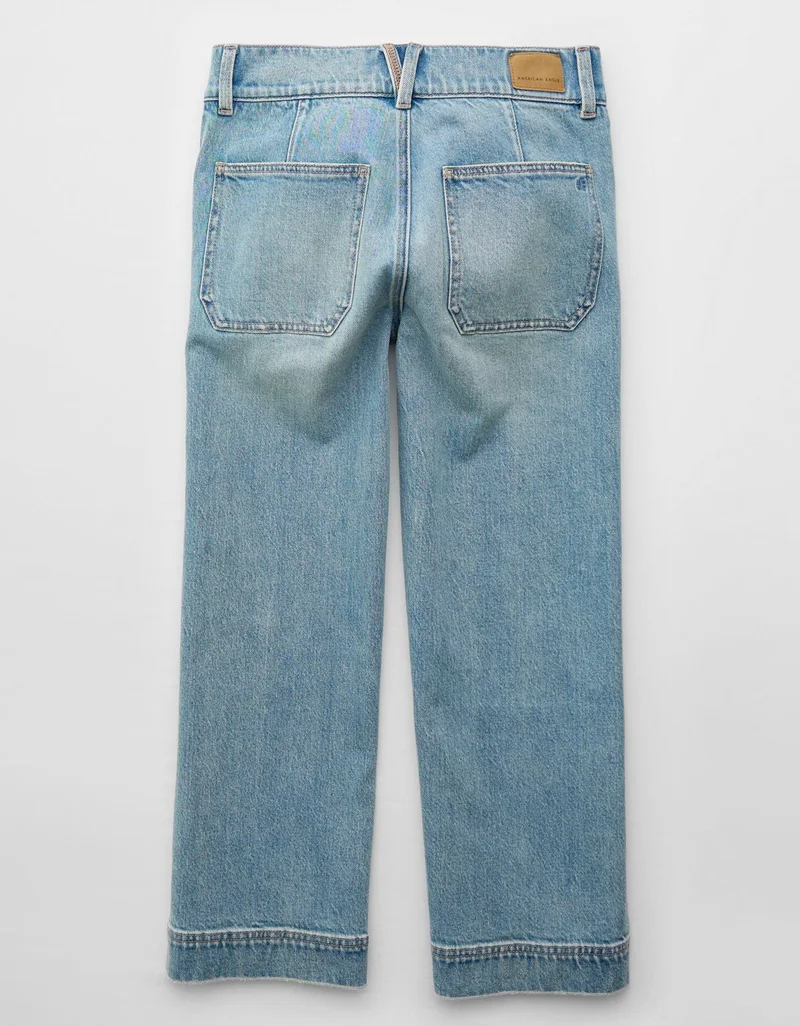 American Eagle AE Stretch High-Waisted Stovepipe Crop Jean